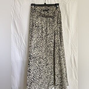 Zara animal print midi skirt size small